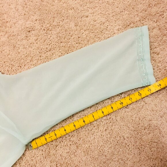 Charlie Paige Seafoam Green Rayon Tunic Dress Cover - Picture 16 of 16